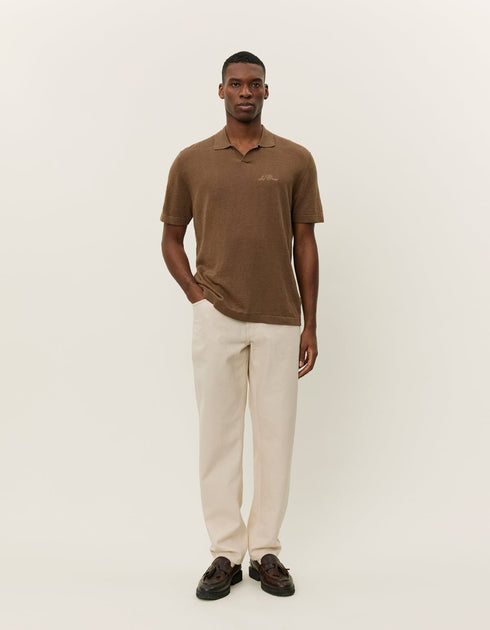 LES DEUX EMMANUEL KNIT POLO